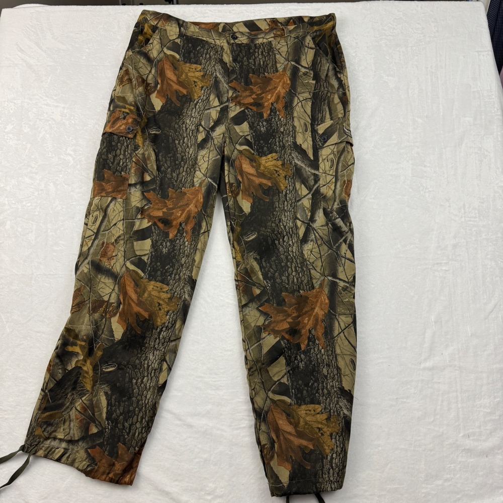 Guide Series Mens 2XL Realtree Camo Cargo Deer Hunting Pants Drawstring Hem